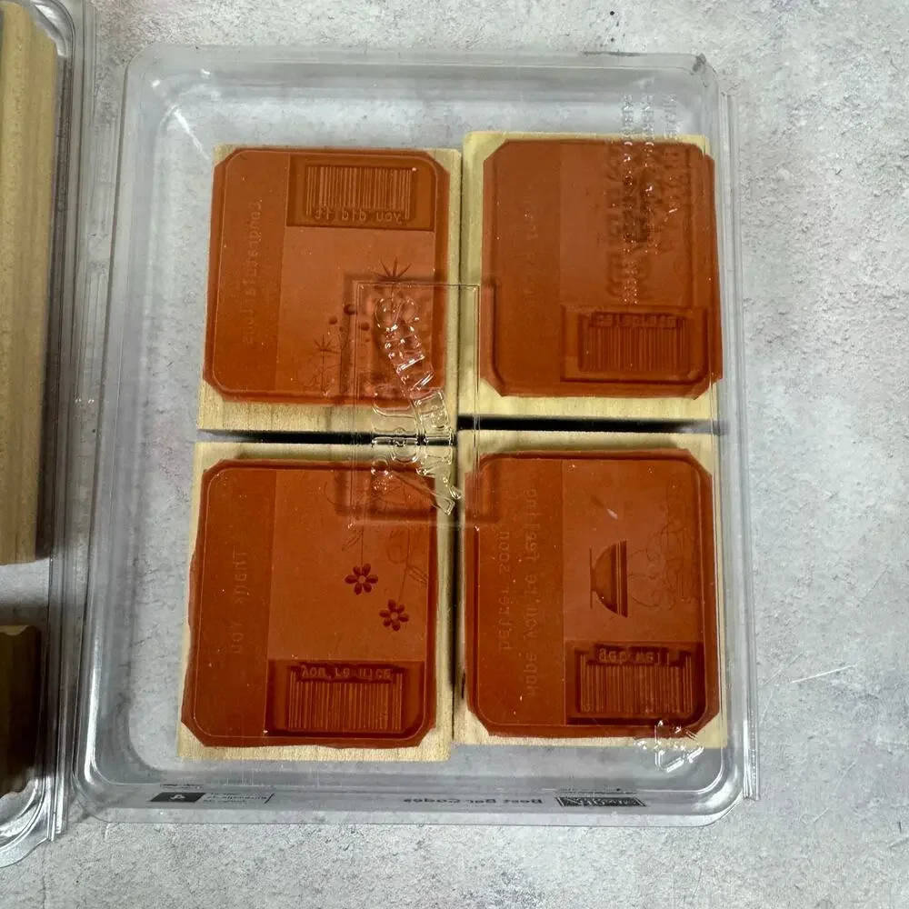 Stampin' Up! 3 Wood Mounted and 1 Clear Stamp Sets Cardmaking Scrapbooking